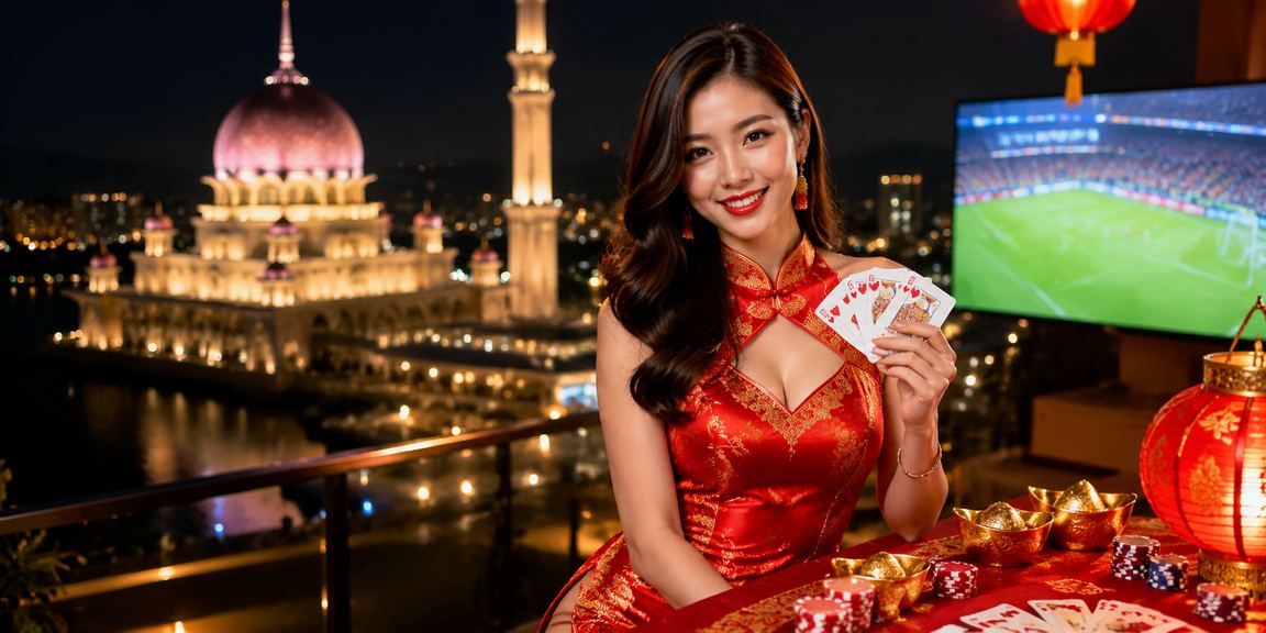 Peminat bola sepak mengikuti perlawanan langsung dan membuat taruhan di Putrajaya